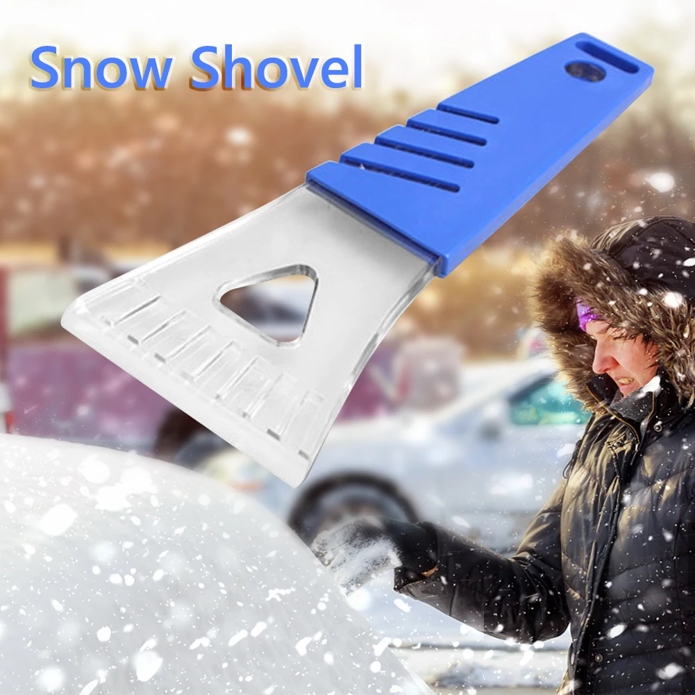 

Автомобильный скребок для льда, пластиковая ручка, зимние автомобильные аксессуары, шпатель для льда для зимнего стекла с прозрачным резин...