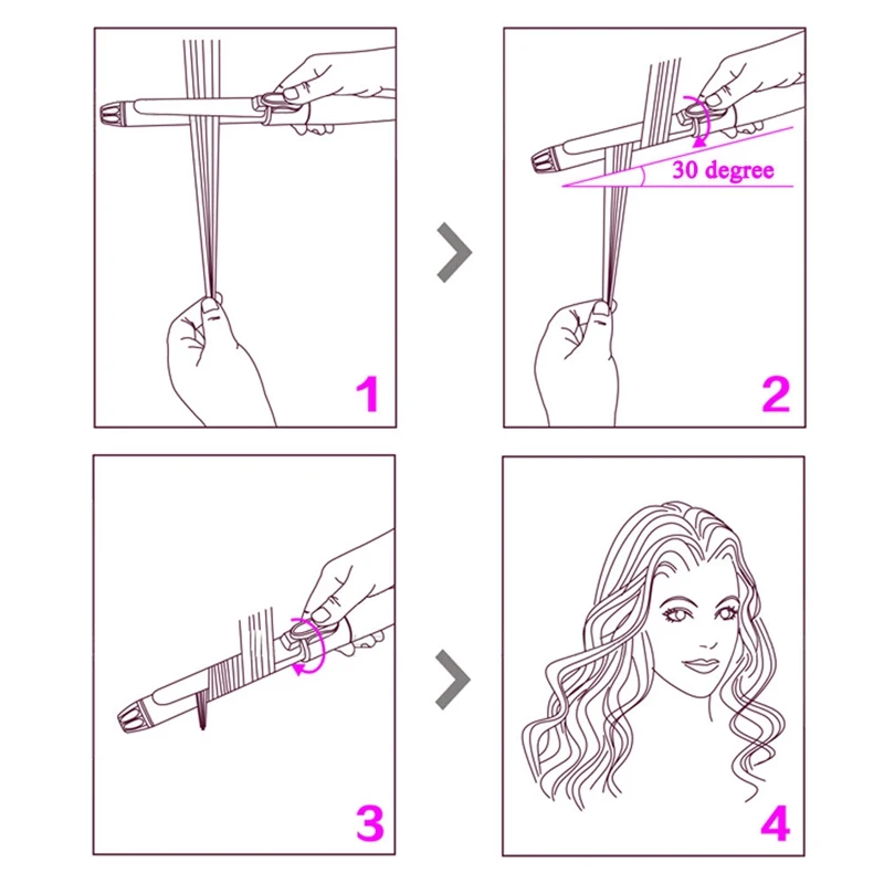 

Electric Curling Roller Ceramic Curling Iron Temperature Adjustment Hair Curler Rons Hair Tools