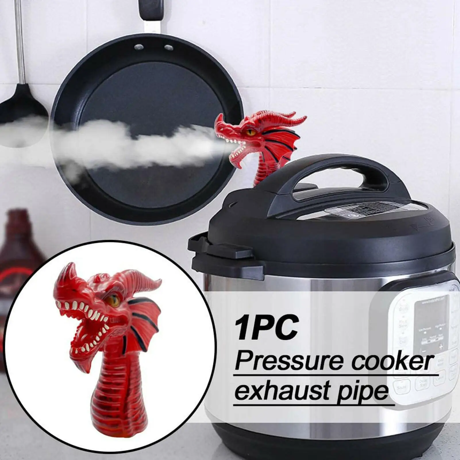 

Fire-breathing Dragon Design Pressure Cooker Steam Release Diverter Vent Tool