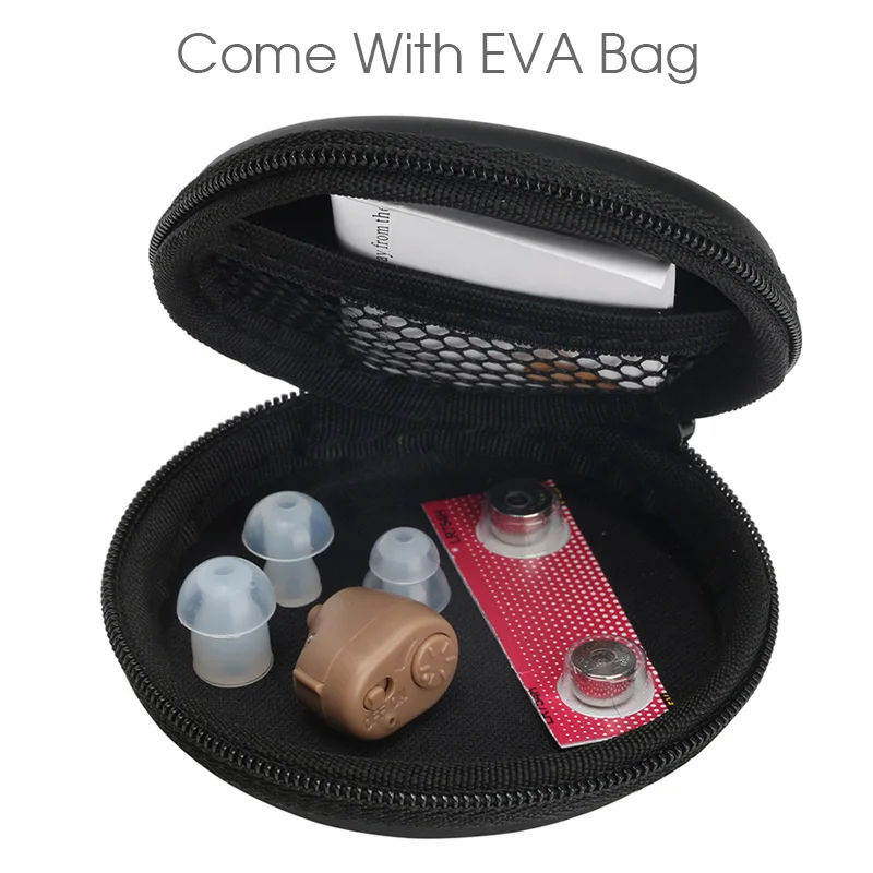 NO Have Bag Портативный мини-слуховой аппарат K-86 усилитель звука в ухо тон громкость Регулируемые слуховые аппараты Уход за ушами для пожилых глухих - Цвет: NO Have Bag