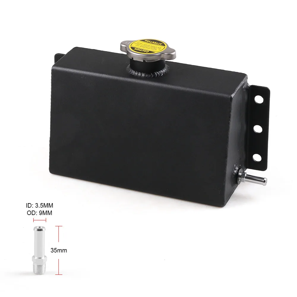 Универсальный алюминиевый расширительный резервуар для охлаждающей жидкости 1 л