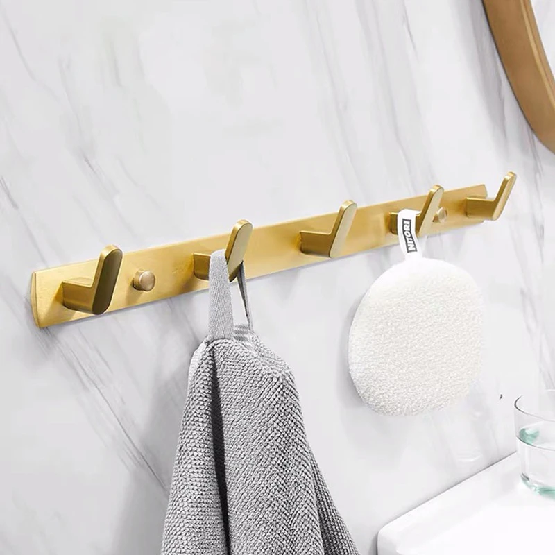 

Toilet hook single hook row hook hanging towel free perforation door hook