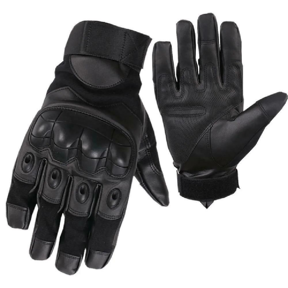 Riding Bike Racing Motorcycle Gloves Protective Armor Short Leather Universal