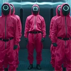 Костюм для косплея взрослых из игры кальмар, толстовка, куртка на молнии, штаны с длинным рукавом, наряд 001, 456, 218, свитшот, пальто, спортивная одежда