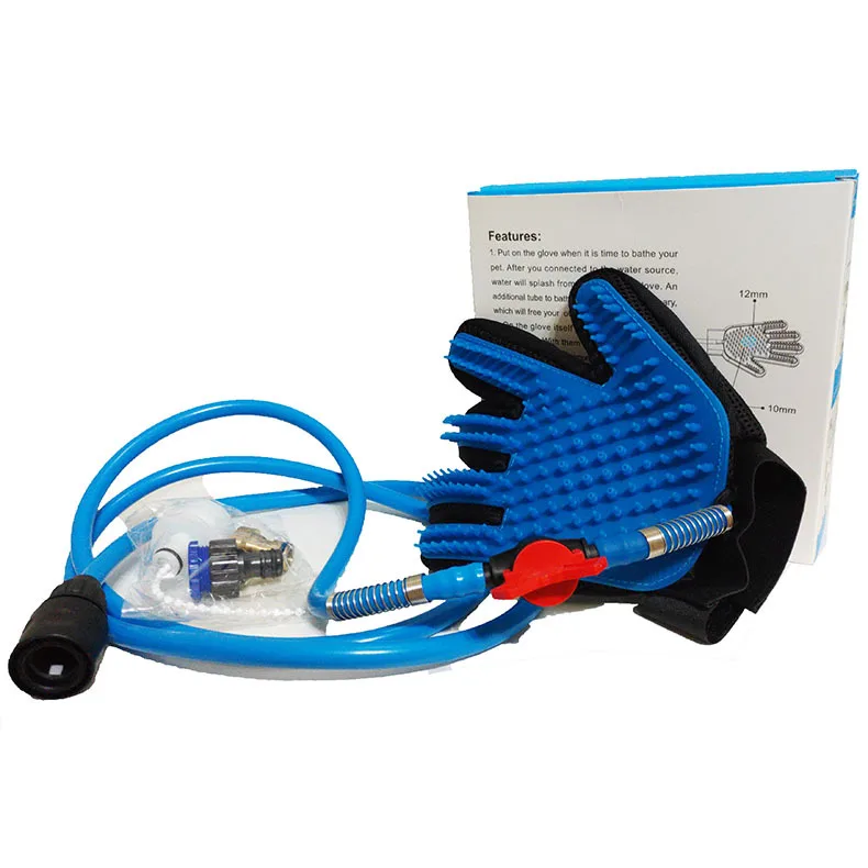 Водяная баня с Массажная щетка для домашних животных собак Душевая насадка