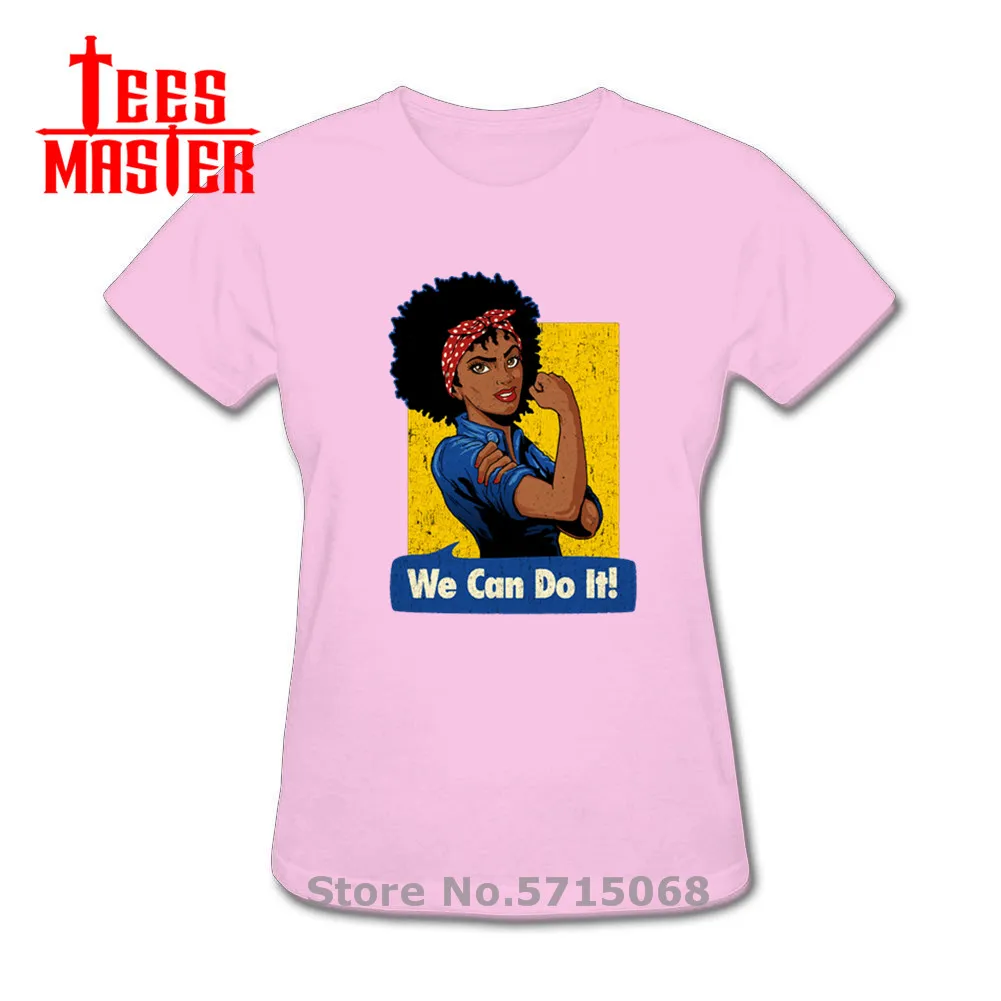 Camisa Tees We Can Do It Black Girl T shirt women Queen V2 femme equality girl power T-shirt Wonder tshirt camisetas | Женская одежда