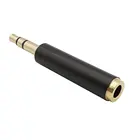 1 шт. позолоченный стерео аудио разъем 3,5 мм TRS папа к 3,5 мм TRRS мама 3,5 мм 3-полюсный штекер до 3,5 мм 4-полюсный адаптер порта