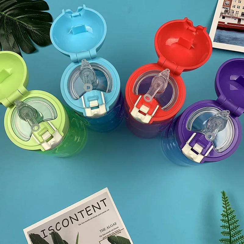 Детская бутылка для воды чайник мультфильм милый напиток пластиковая Спортивная