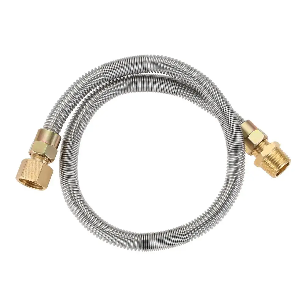 

Whistle Free Flex Gas Line With NPT Copper Connector Flexible Gas Hose With Safe Shield Connector Kit For NG Or LP Fire Pit An