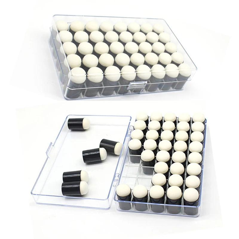 40pcs/set Sponge Daubers Finger Foam With Box Handmade DIY Craft Inking Staining Painting Tool Scrapbooking 2021 New |