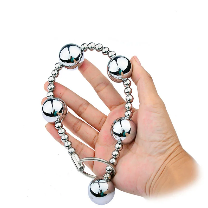 Длинная Анальная пробка Металлические анальные шарики расширитель массаж