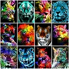 Evershine Алмазная вышивка Лев подарок ручной работы полная площадь Алмазная мозаика леопард животное крестом Алмазная Живопись Тигр подарки на новый год