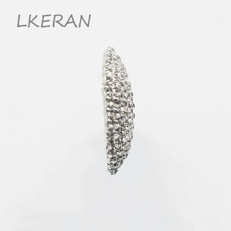 Новая мода 30 мм круглая черепаха раковина кристалл горный хрусталь Кнопка