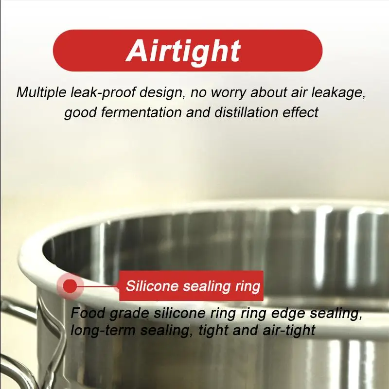 Новый домашний дистиллятор самогона 12/20/30/50L набор для заваривания спиртовой воды