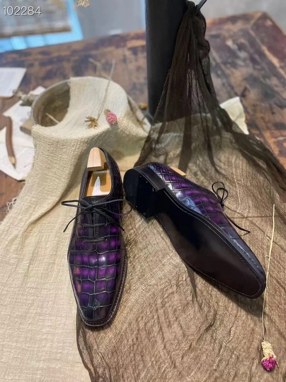 Рисунок 4 - Мужские свадебные туфли Sipriks из крокодиловой кожи