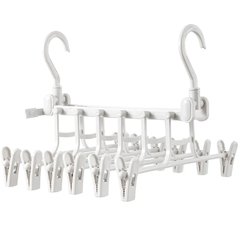 

YIGUISI TikTok Multi-port Support hangers for Clothes Drying Rack Plastic rack drying hanger multi-layer Storage Hangers