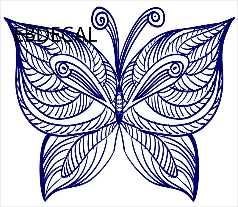 EBdecal бабочка для авто машина бампер окно переводные наклейки чемодана DIY Декор