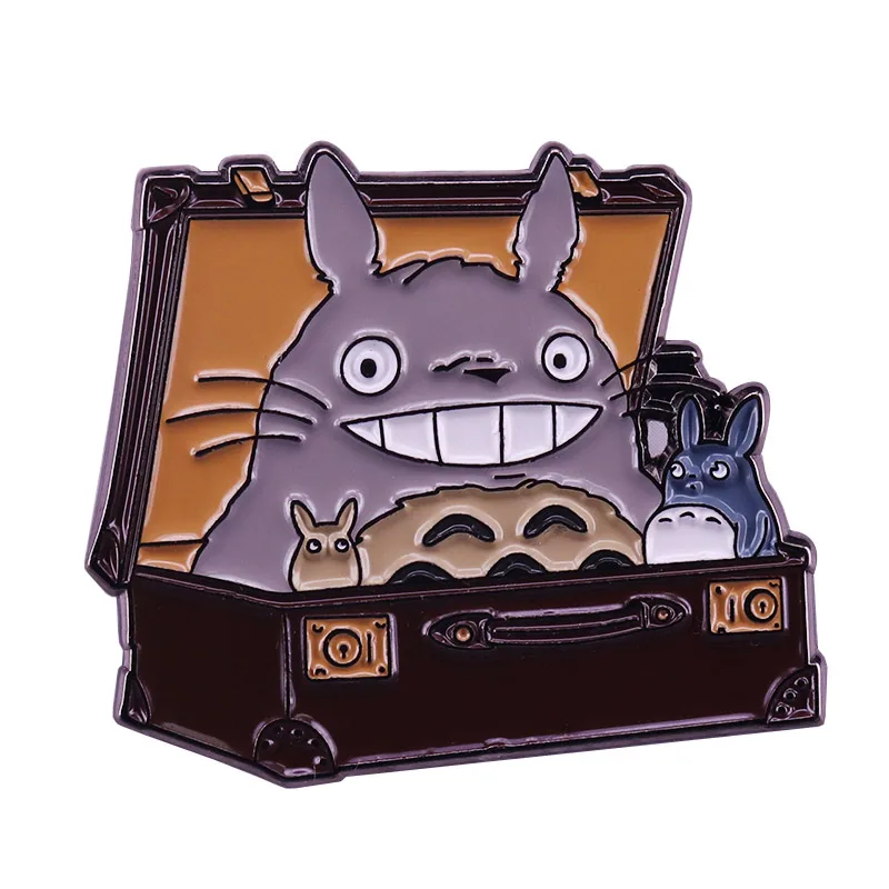 Totoro в коробке реальный Мой сосед Тоторо значок студия ghiвеликолепный аниме