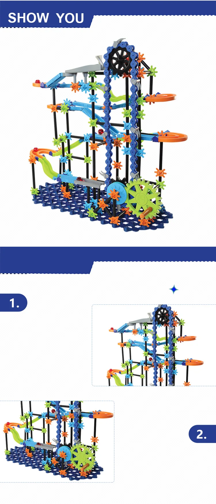 Трек marble Run Строительные блоки marble s цепи лабиринт шары цепи треки marble работает лифт блоки игрушки для детей DIY