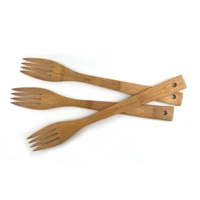 bamboo wood kitchen tool bamboo utensils food fork flat handle