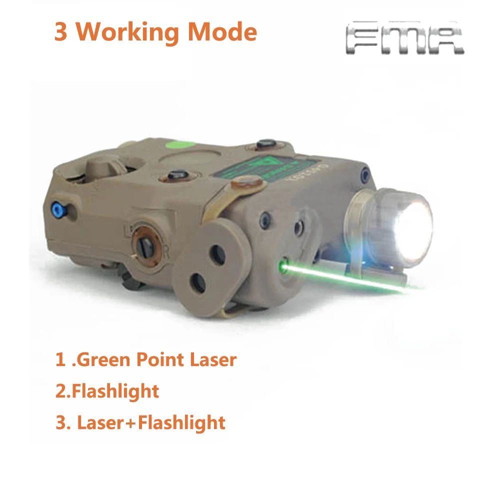 270 люмен тактическая ФМА PEQ 15 зеленая точка лазерного Белый светодиодный фонарик