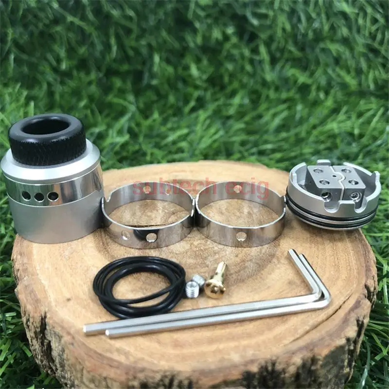 Новейший резервуар Coilturd AN RDA 24 мм 304 SS Одиночная или двойная катушка 2 кольца со