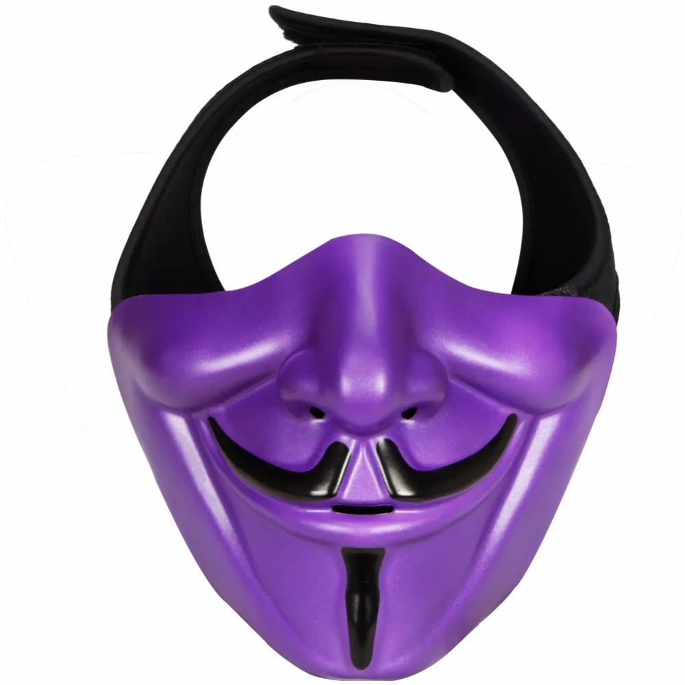 V For Vendetta половина уход за кожей лица маска Хэллоуин маски для костюмированной