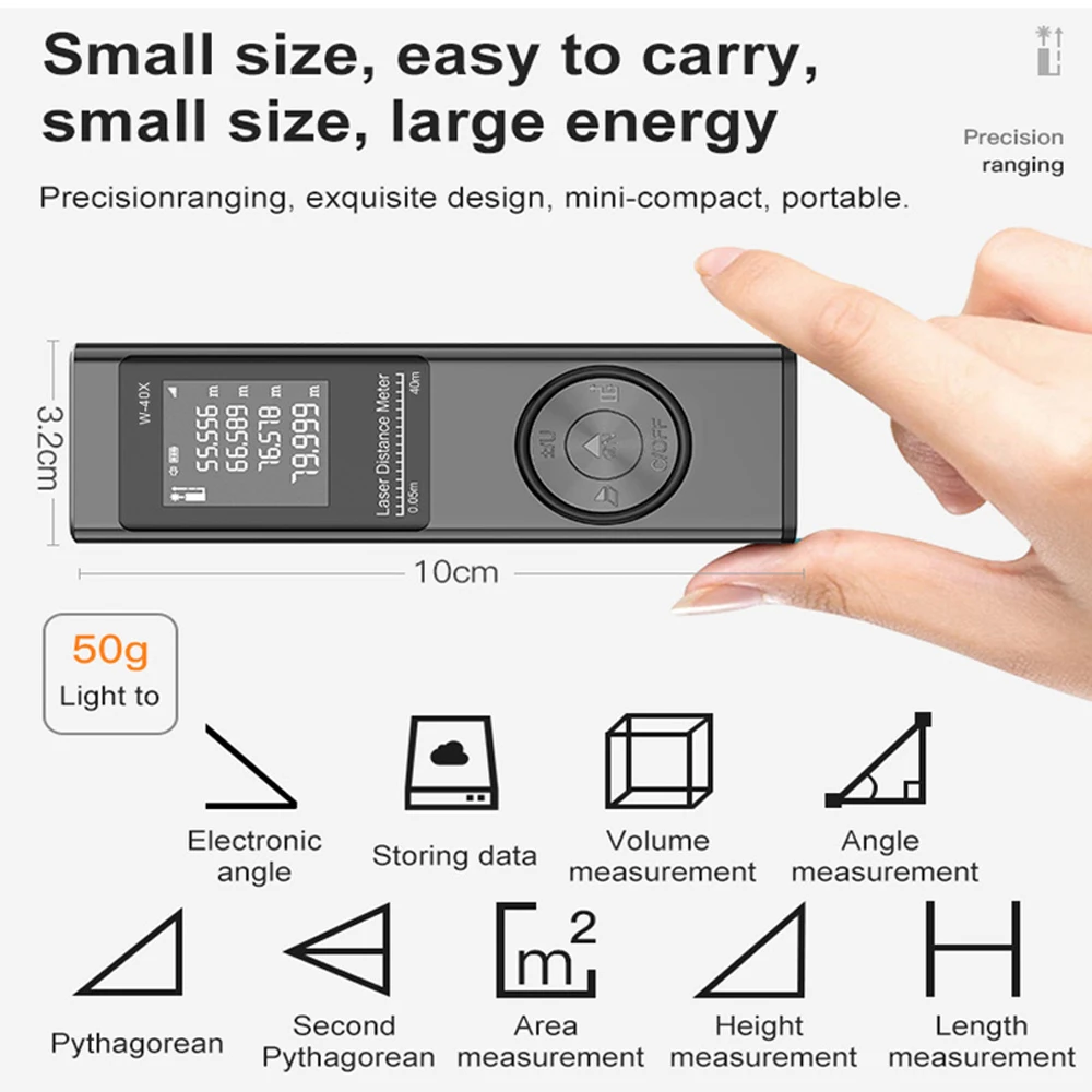 Цифровой лазерный дальномер лазерная рулетка измерительный строительный