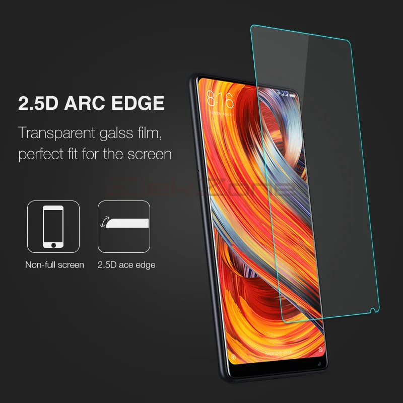 Закаленное стекло 9H HD для Xiaomi Mi MIX 2 защитное с нано покрытием экрана телефона MIX2S