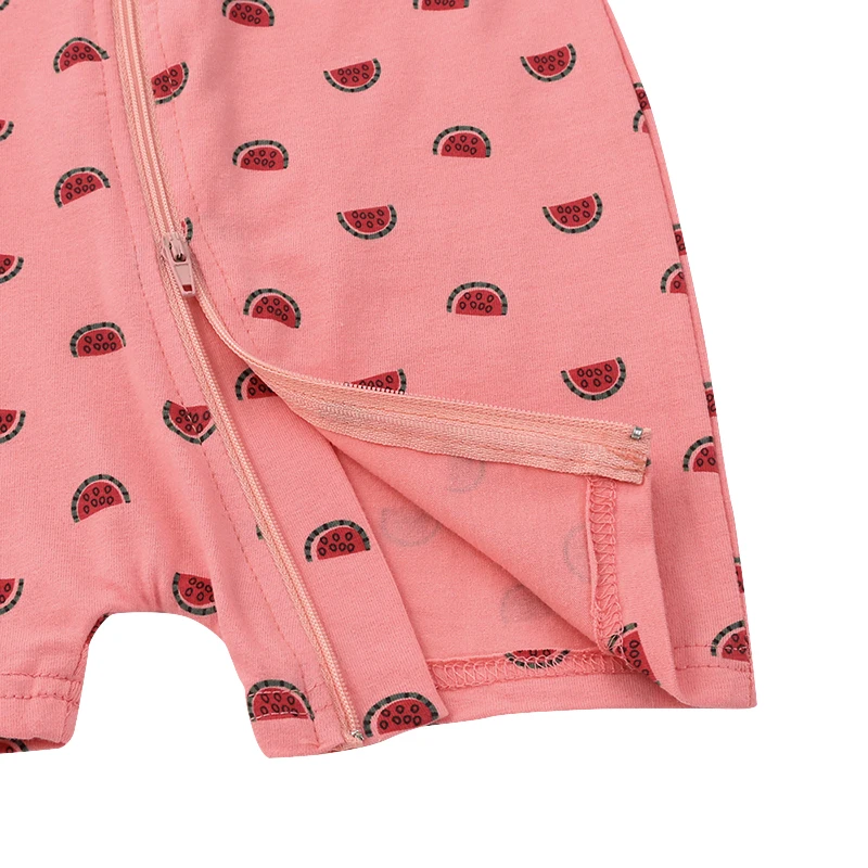 Детский хлопковый комбинезон с коротким рукавом |