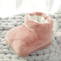 plush heated foot warmers adults men women electric warm warmer winter indoor cushion thermal foot gift