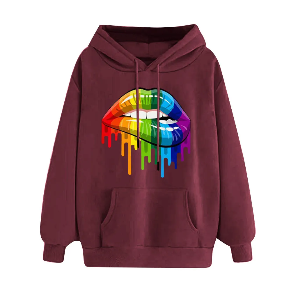 

DUOBLA Hoodies Women men coat Female Long Sleeve Print Hooded Sweatshirt Hoodie Sweat Coat Casual Unisex Sportswear Pullover Top