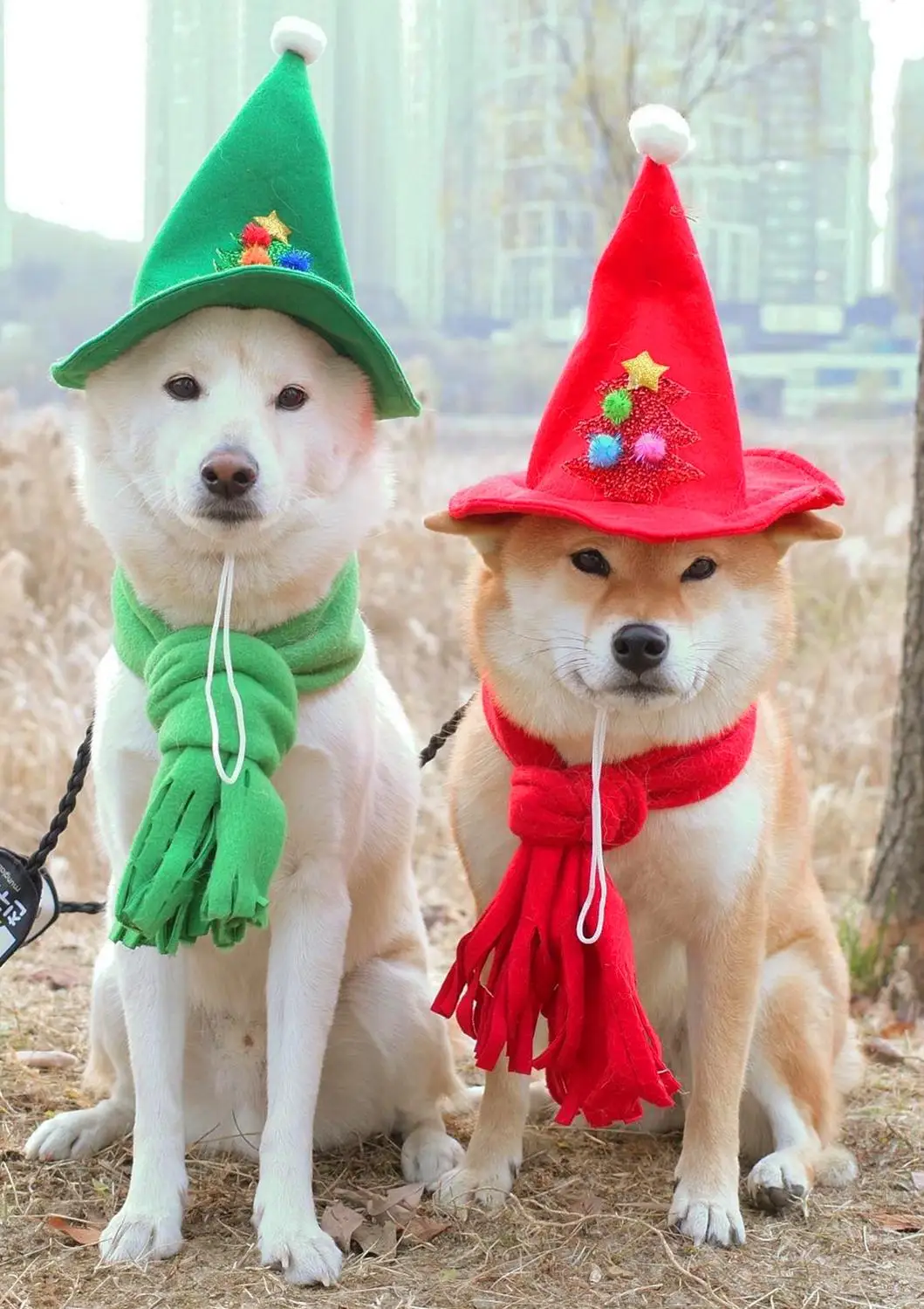 Теплая мягкая накидка с капюшоном для собаки на Рождество зеленая плащ кошек