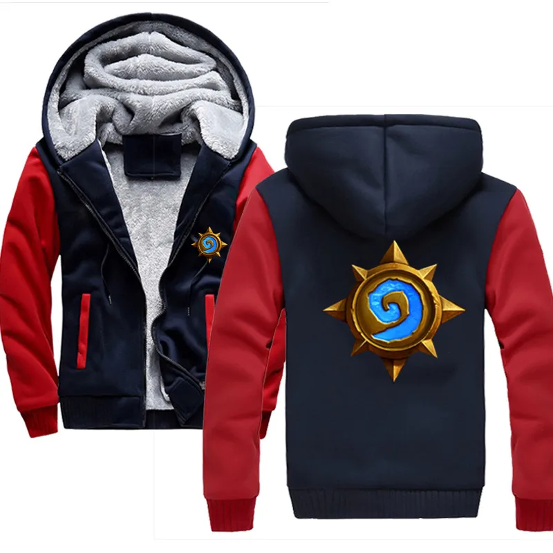 Hearthstone Hemd Homme Оригинал 2019 зимняя теплая Толстая шерстяная Мужская Толстовка Harajuku