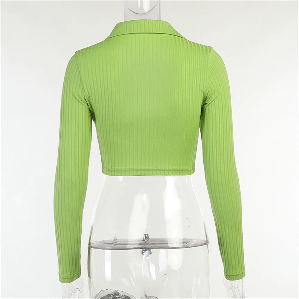 Женский трикотажный свитер с V-образным вырезом ярких цветов | Женская одежда