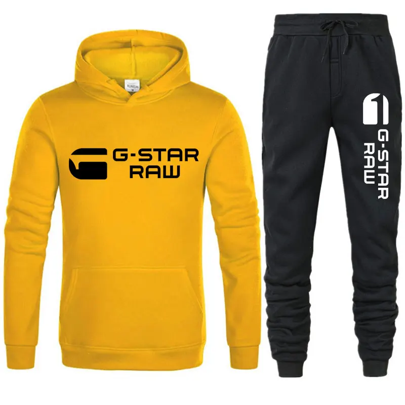 

Костюм спортивный мужской с длинным рукавом, толстовка с капюшоном и штаны, повседневный уличный костюм для бега, Осень-зима