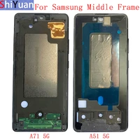 housing middle frame lcd bezel plate panel chassis for samsung a71 5g a716 a51 5g a516 phone metal middle frame repair parts