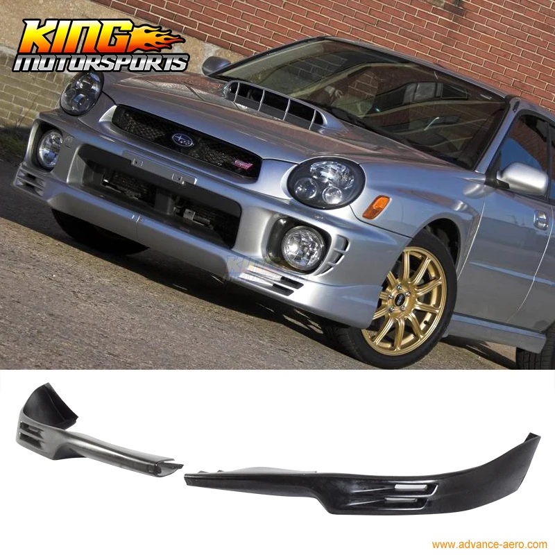 Передний бампер для Subaru Impera WRX STI V2 черный подходит 02 03 V2|front bumper lip|bumper lipfront |