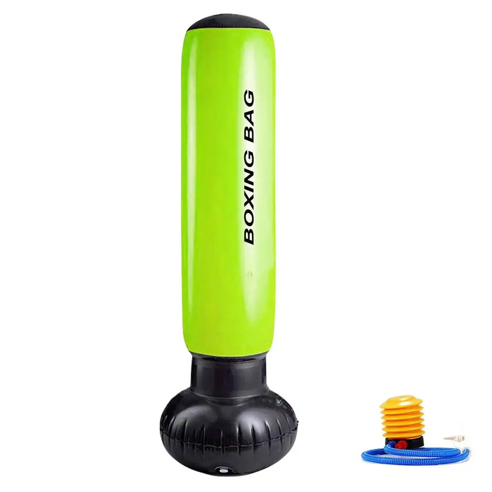 

Heavy Punching Bag Durable Bounce Back Boxing Bag Iatable Boxing Column With Air Pump For Kids And Adults Decompression Relie