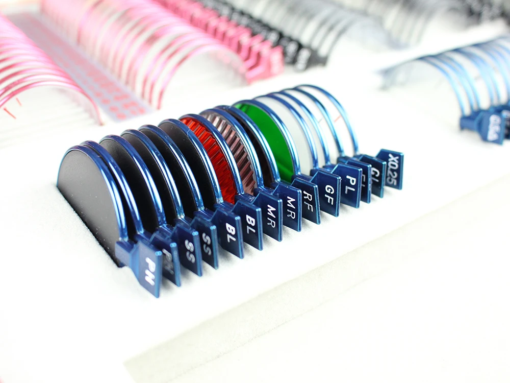 JSC 266 пробный набор линз класса А красный черный металлический обод кожаный чехол