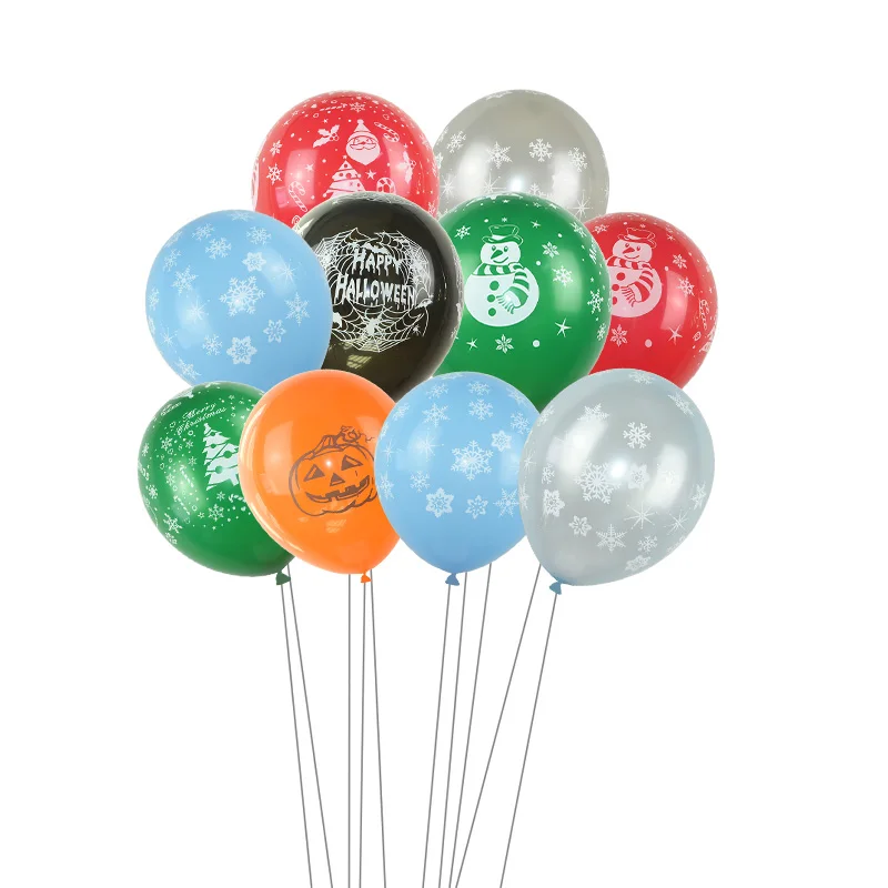 Рождественский воздушный шар в форме дерева Замороженные снежинки латексные