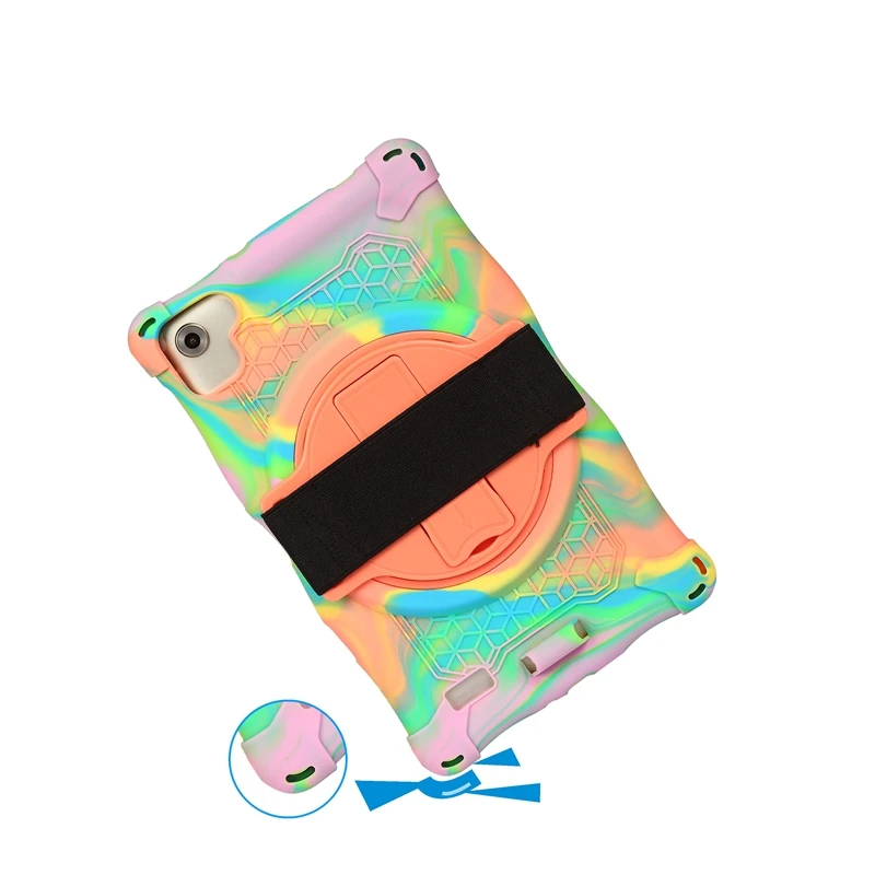 Silicone Case for Samsung Tab A7 Lite 8.7Inch 2021 T220 T225 Tablet with Pen and Adjustable Stand | Компьютеры и офис