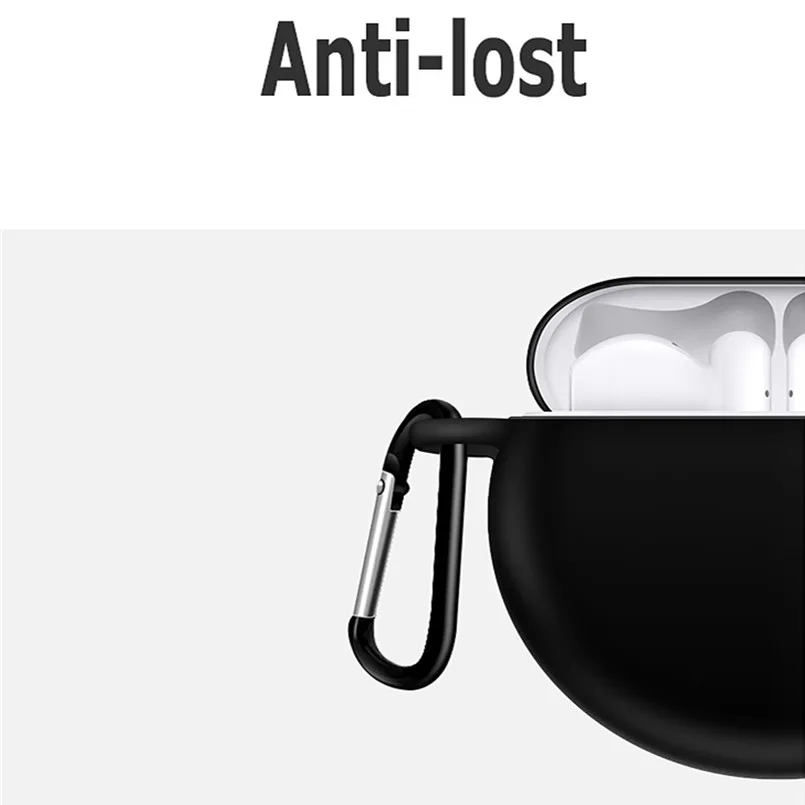 Силиконовый чехол для Huawei Freebuds 3 2019 беспроводной зарядки силиконовый защитный с