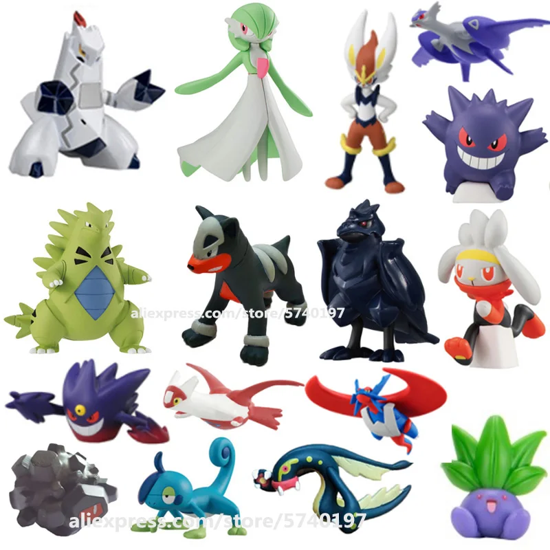 Аниме фигурки меч экран игрушка Покемон Zorua Duraludon Eelektross toстолб Cyndaquil Chikorita