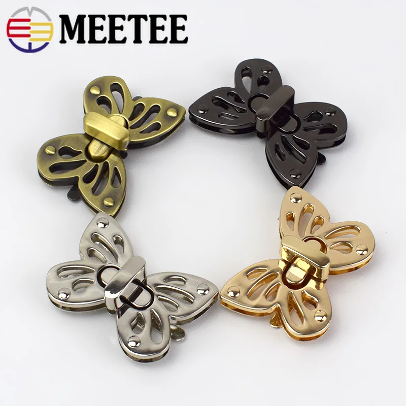 2/5 шт. женские сумки Meetee металлический закрученный врезной замок защелкивающиеся