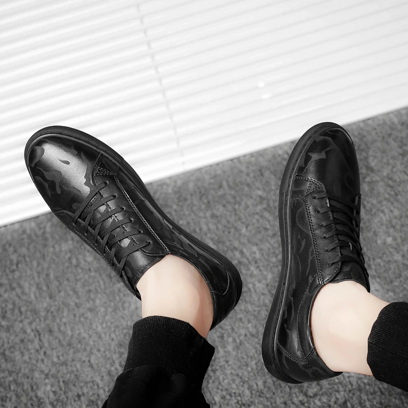 Мужская обувь для отдыха Сезон весна-осень Обувь из натуральной кожи мужчин