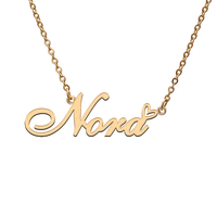 god with love heart personalized character necklace with name nora for best friend jewelry gift