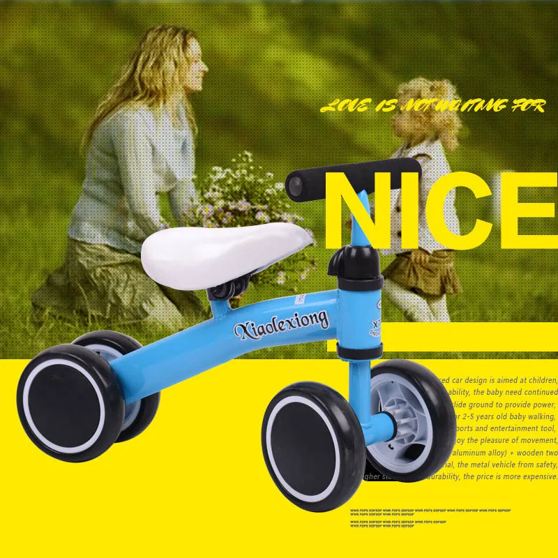 Детский игровой четырехколесный балансировочный автомобиль без педалей