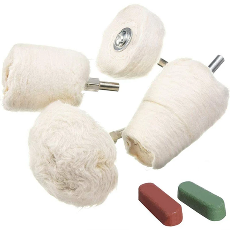 

Polishing Wheel With Polishing Compound, 4Pcs Polishing Buffing Wheel With 1/4 Handle