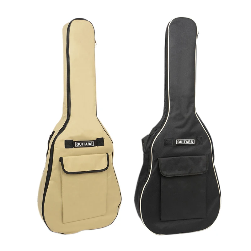 

40/41Inch Oxford Fabric Acoustic Guitar Gig Bag Waterproof Backpack 5mm Double Shoulder Straps Padded Soft Case